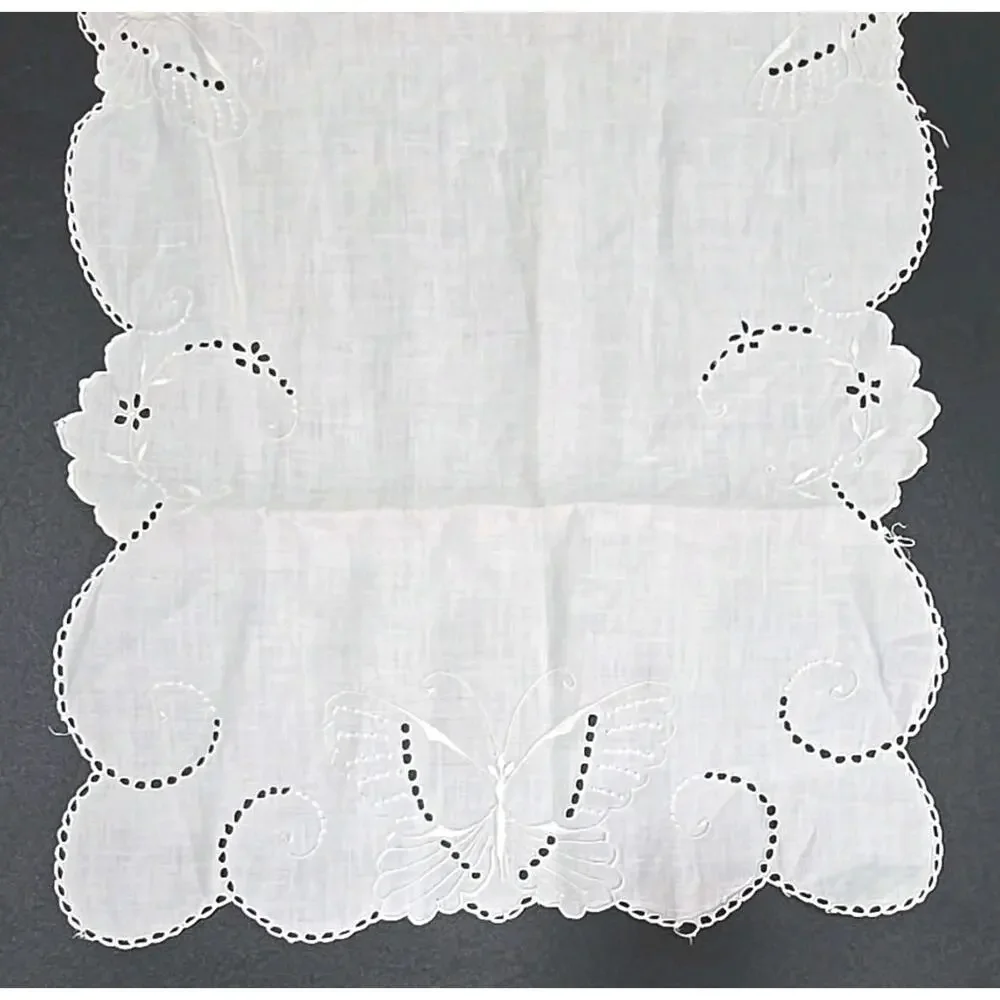 Vintage 1940'S Hand Embroidered Lot os 2 42